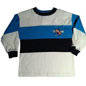 Vtg 80's Buster Brown Boys Resort Wear Classics Crewneck LS T-shirt Colorblock 5